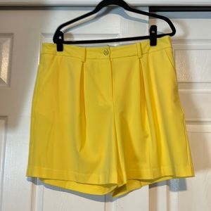 Yellow dress shorts